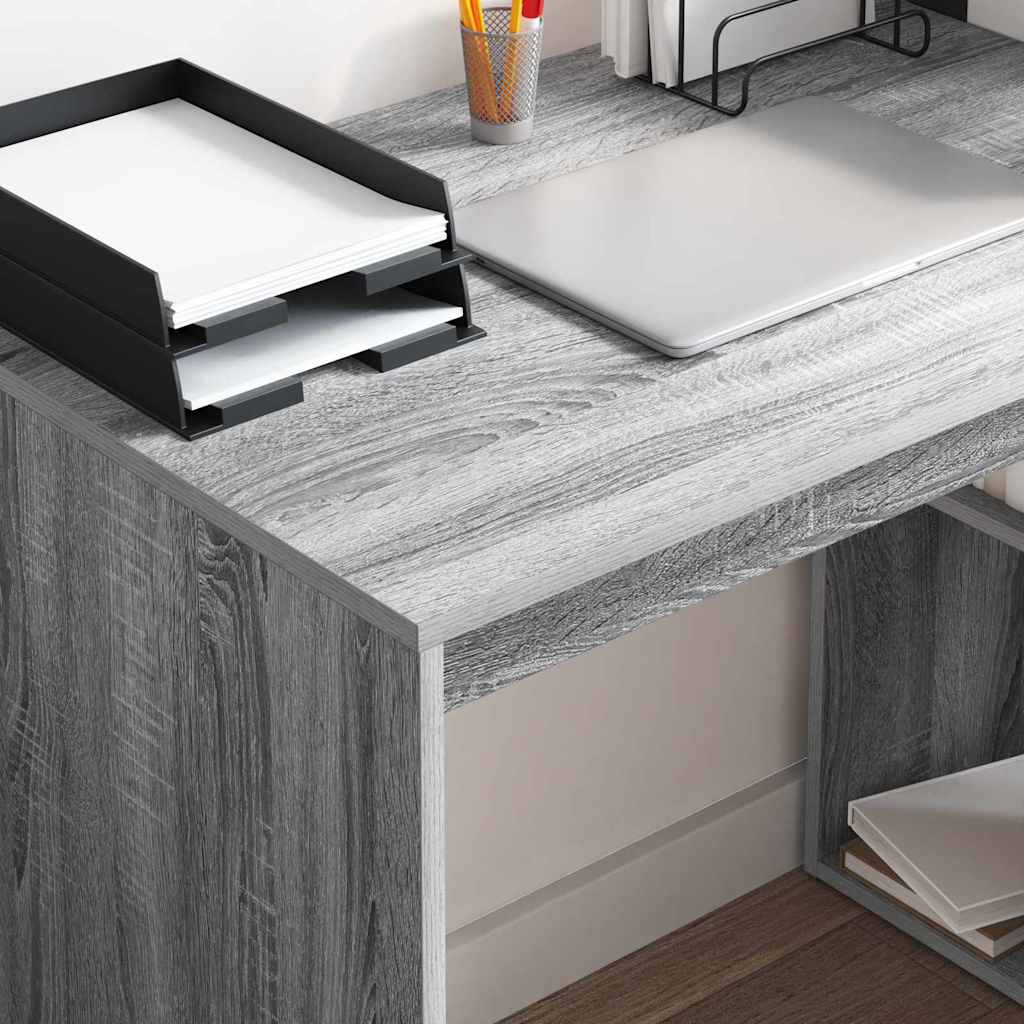 vidaXL Biurko Szary Sonoma 108 x 55 x 103.5 cm Materiał drewnopochodny