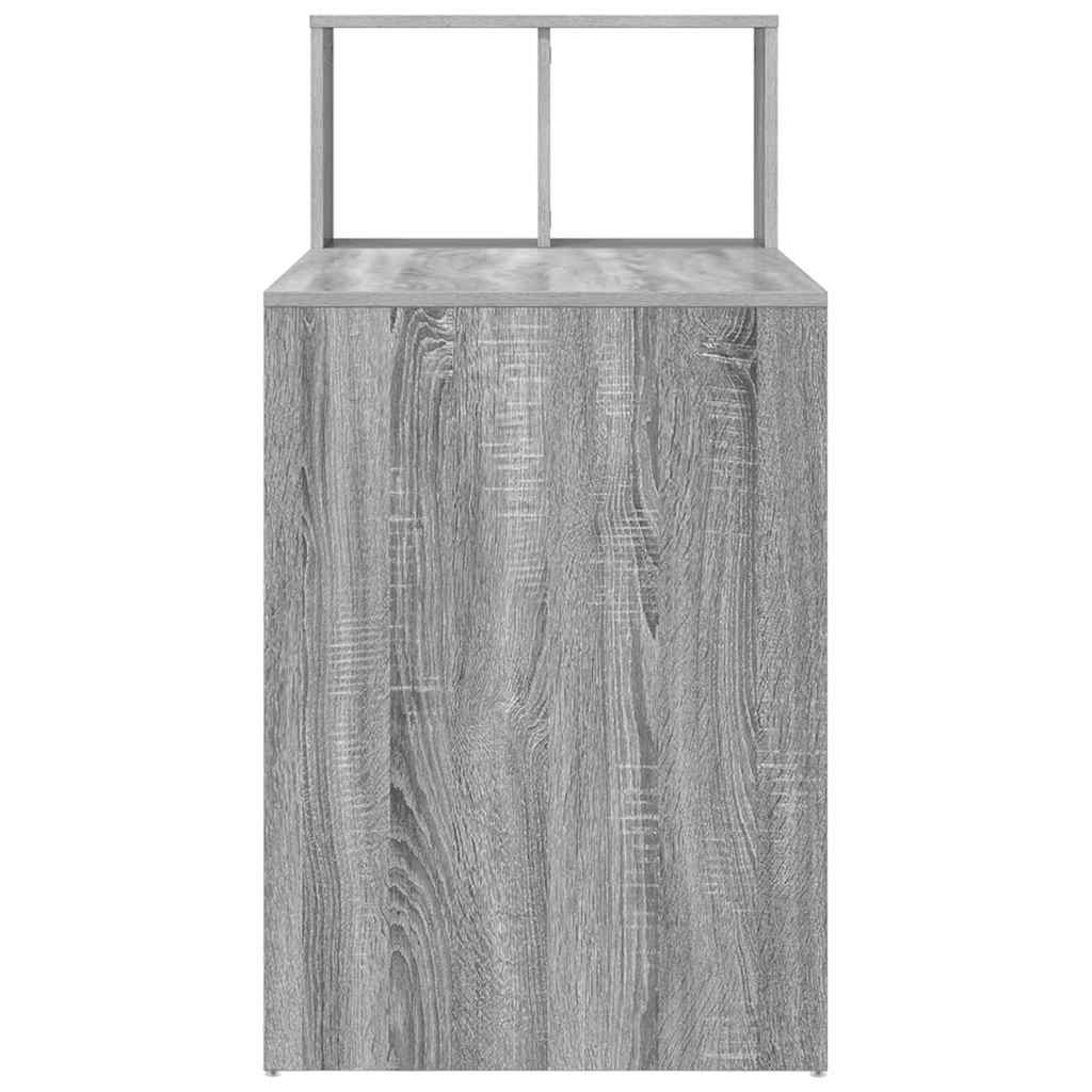 vidaXL Biurko Szary Sonoma 108 x 55 x 103.5 cm Materiał drewnopochodny