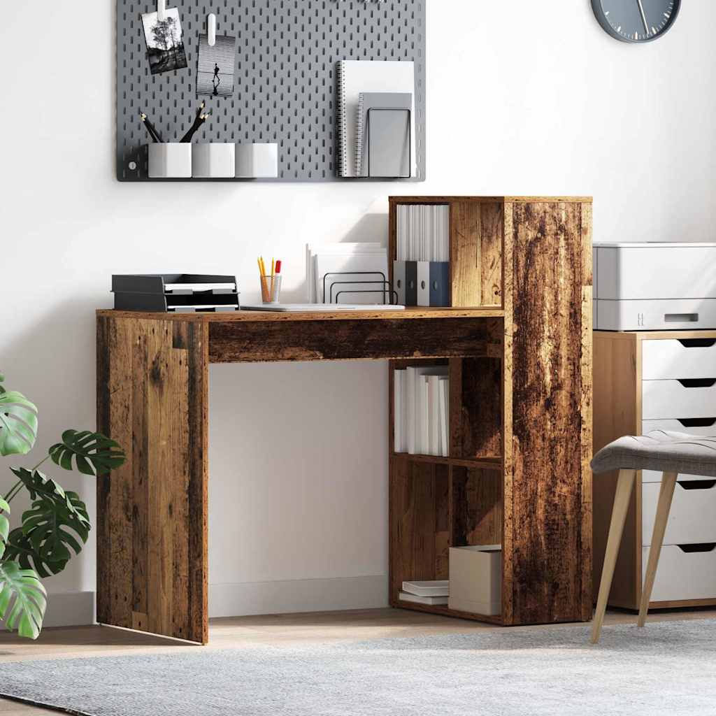 vidaXL Biurko Stare drewno 108 x 55 x 103.5 cm Materiał drewnopochodny