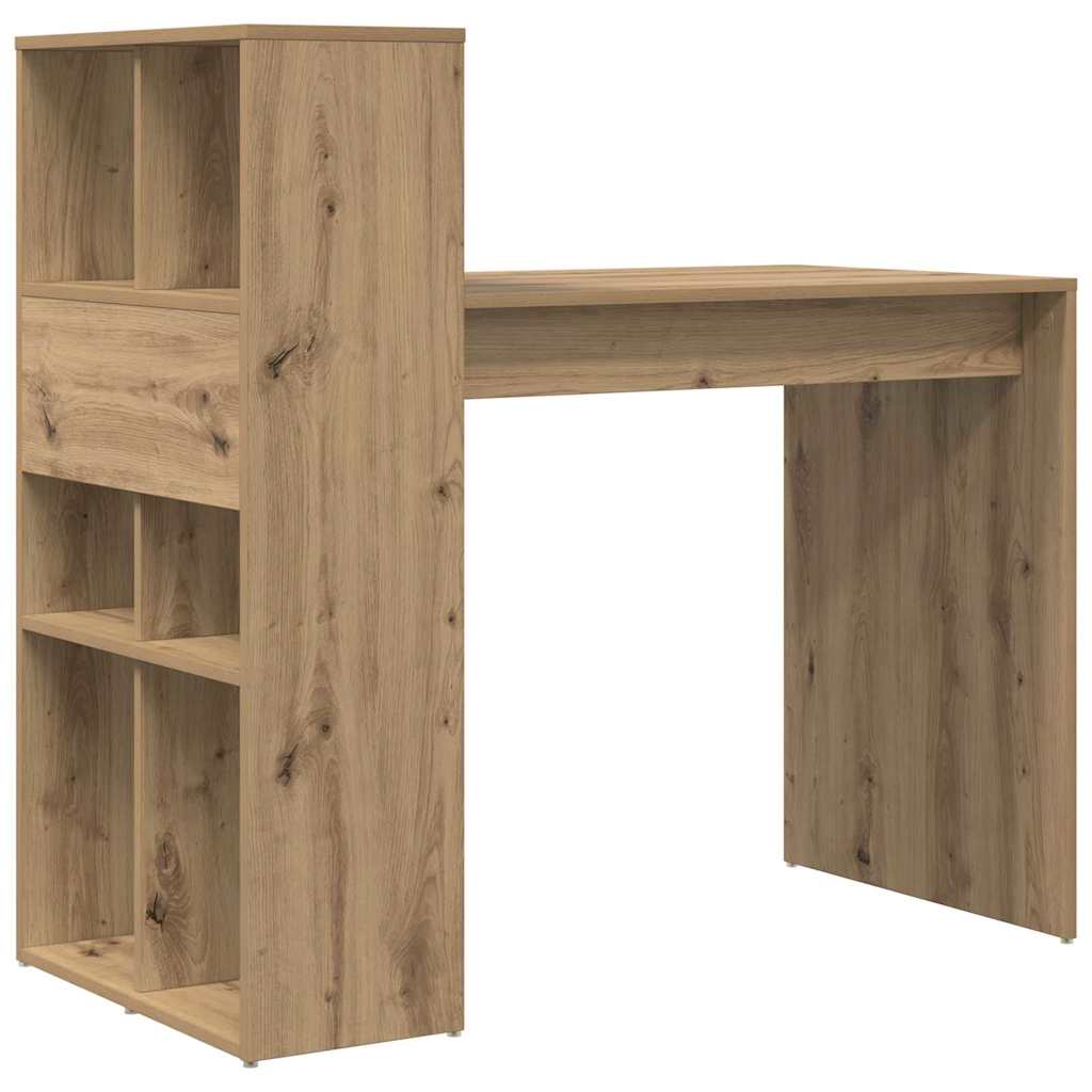 vidaXL Biurko z półką Dąb rzemieślniczy 108 x 55 x 103.5 cm