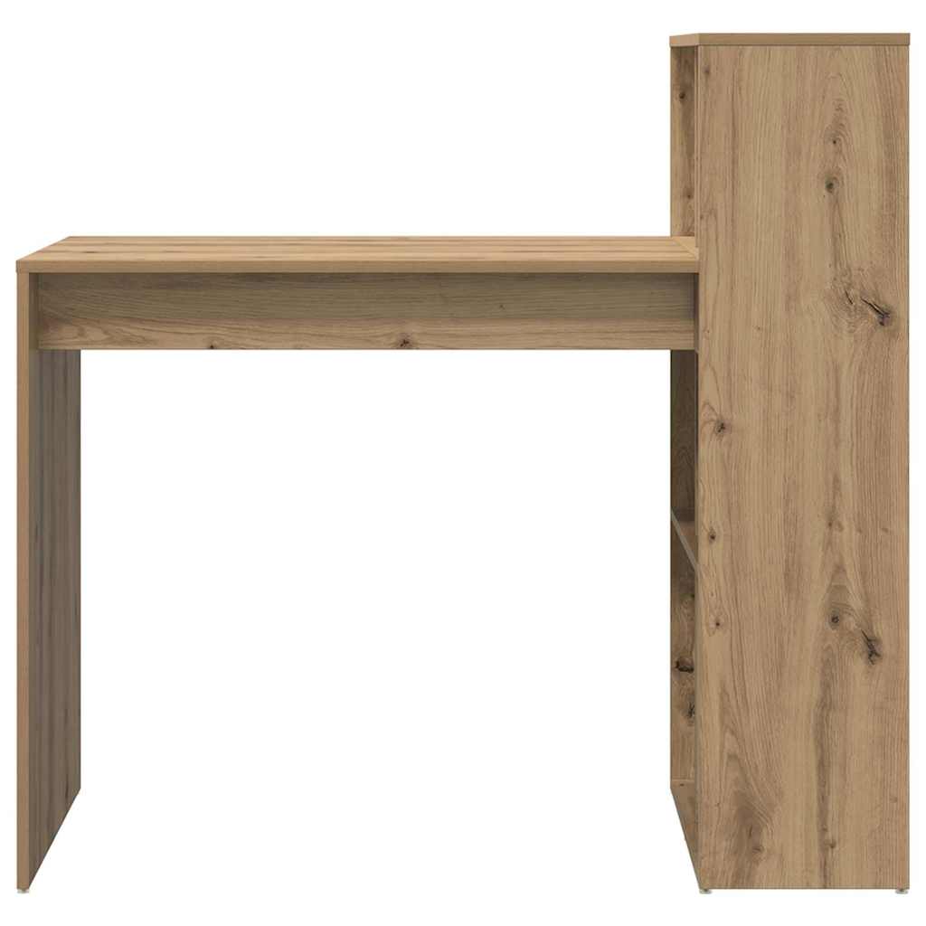 vidaXL Biurko z półką Dąb rzemieślniczy 108 x 55 x 103.5 cm