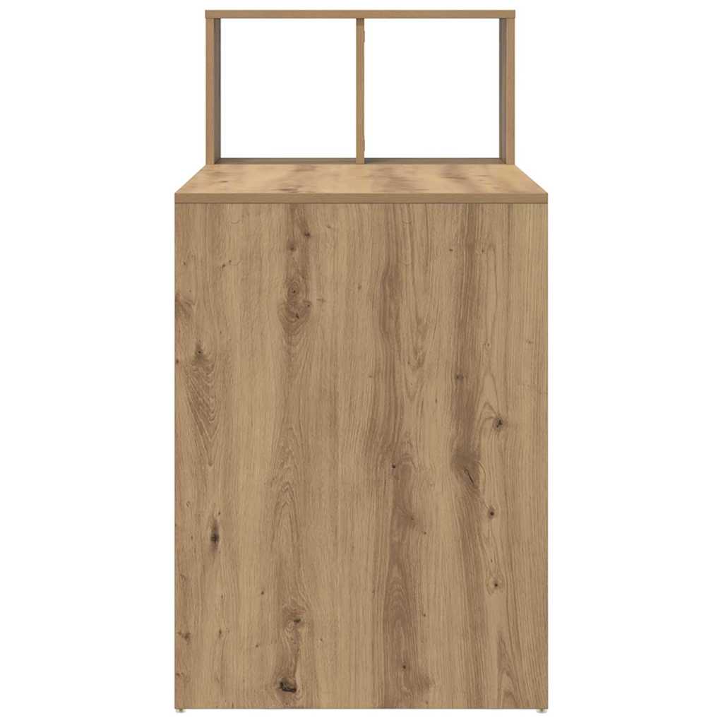 vidaXL Biurko z półką Dąb rzemieślniczy 108 x 55 x 103.5 cm