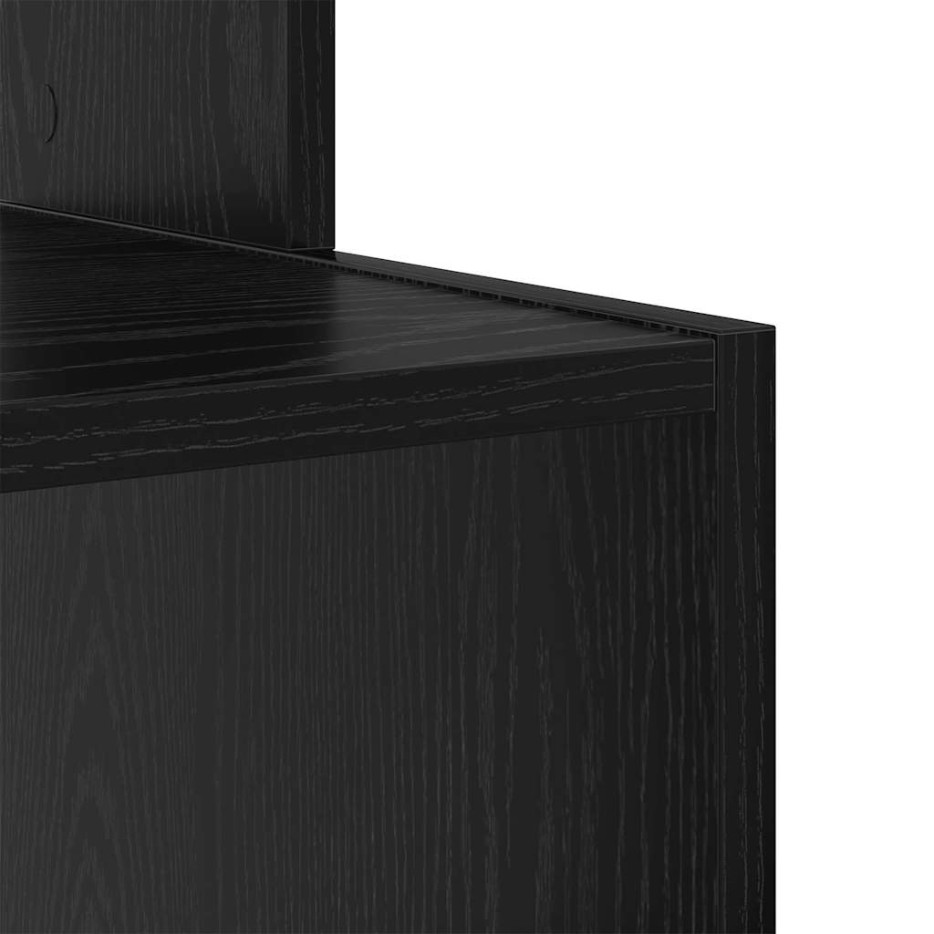 vidaXL Biurko Czarny Dąb 106 x 41 x 88.5 cm Materiał drewnopochodny