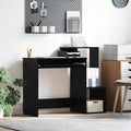 vidaXL Biurko Czarny Dąb 106 x 41 x 88.5 cm Materiał drewnopochodny