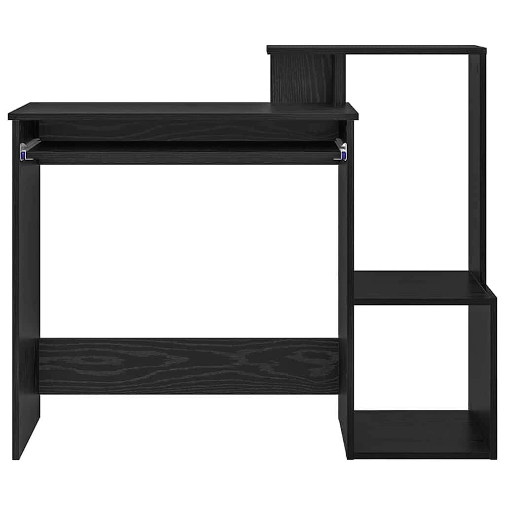 vidaXL Biurko Czarny Dąb 106 x 41 x 88.5 cm Materiał drewnopochodny