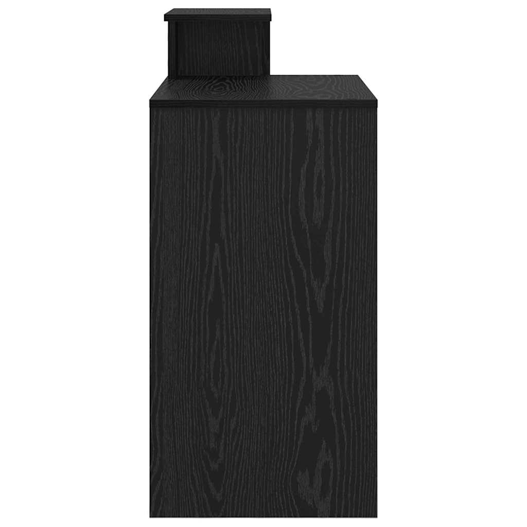 vidaXL Biurko Czarny Dąb 106 x 41 x 88.5 cm Materiał drewnopochodny