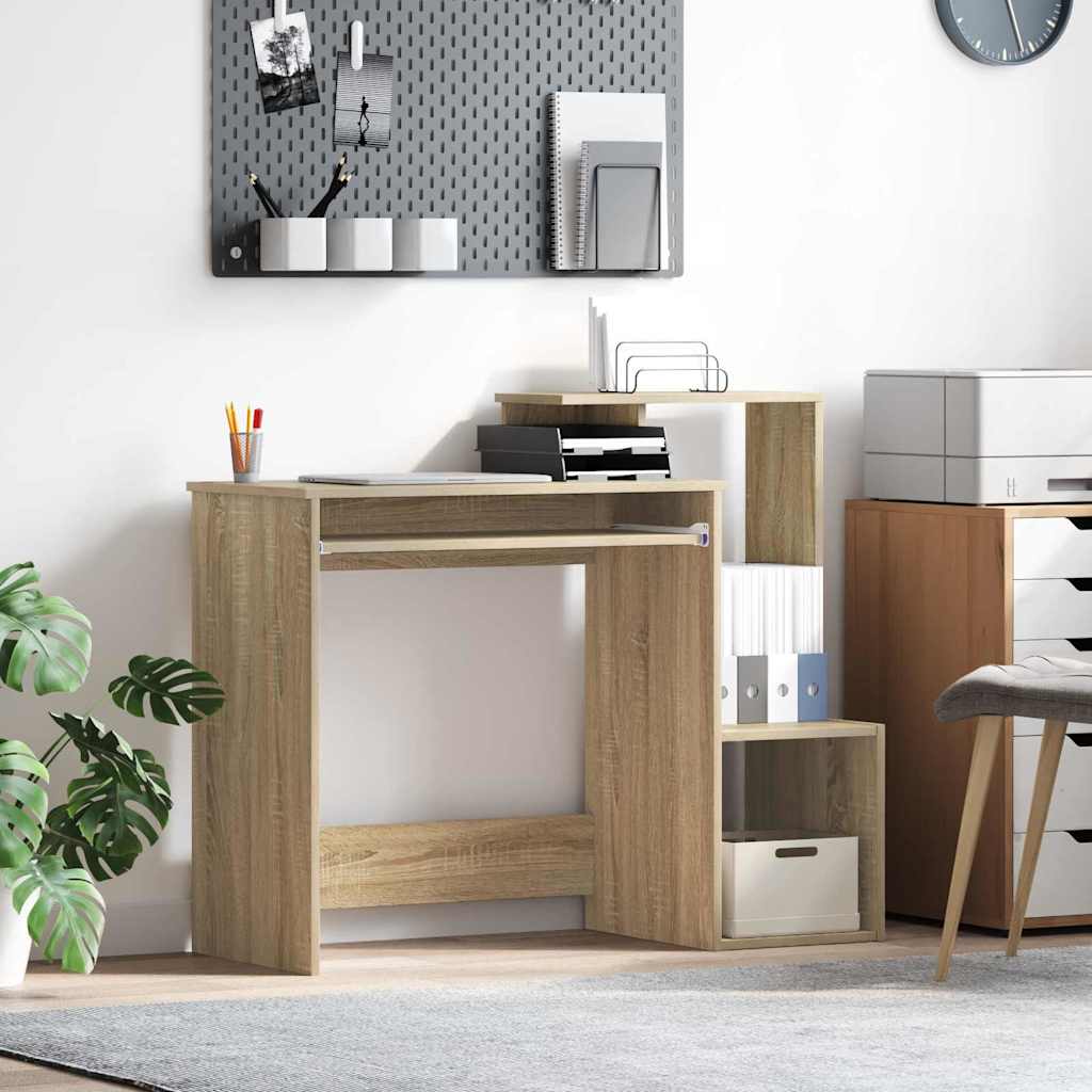 vidaXL Biurko Dąb Sonoma 106 x 41 x 88.5 cm Materiał drewnopochodny