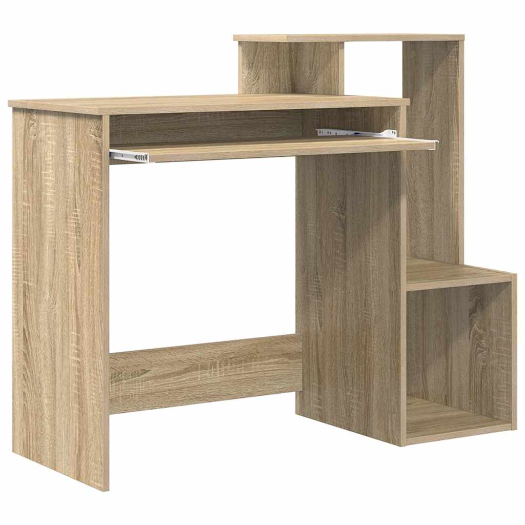 vidaXL Biurko Dąb Sonoma 106 x 41 x 88.5 cm Materiał drewnopochodny
