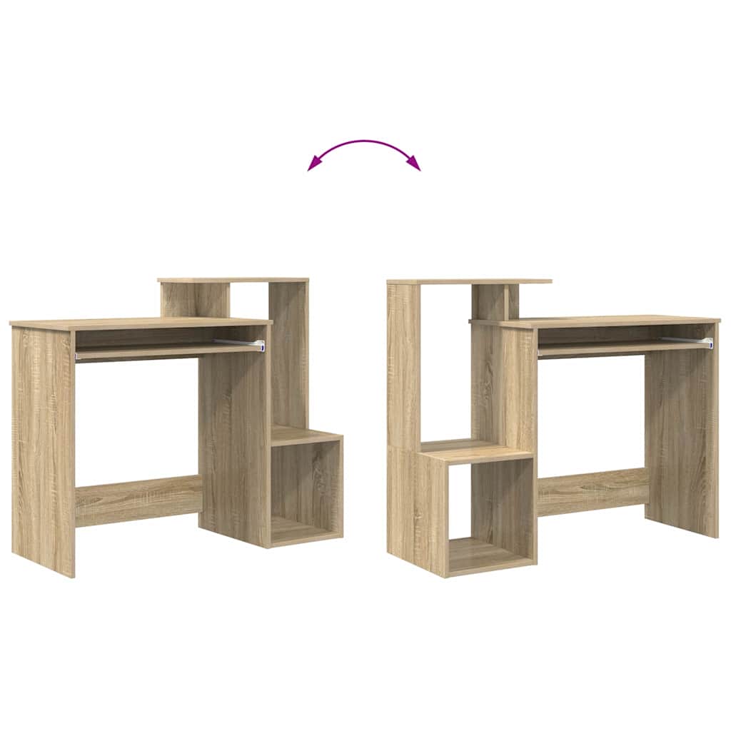 vidaXL Biurko Dąb Sonoma 106 x 41 x 88.5 cm Materiał drewnopochodny
