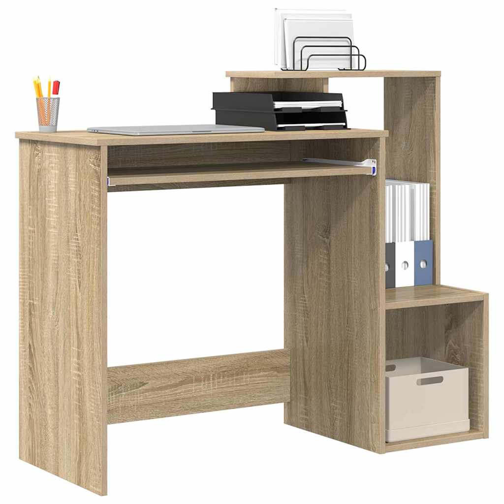 vidaXL Biurko Dąb Sonoma 106 x 41 x 88.5 cm Materiał drewnopochodny