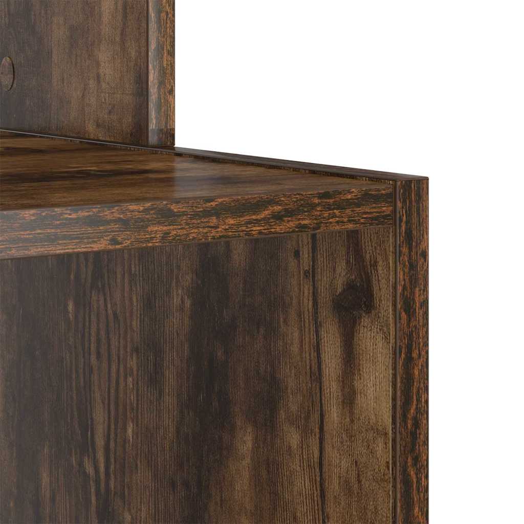vidaXL Biurko Dąb wędzony 106 x 41 x 88.5 cm Materiał drewnopochodny