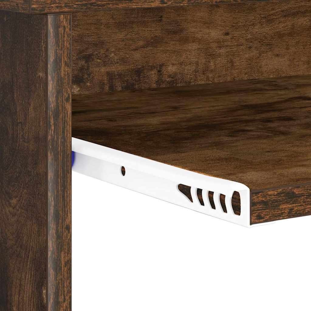 vidaXL Biurko Dąb wędzony 106 x 41 x 88.5 cm Materiał drewnopochodny
