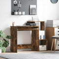 vidaXL Biurko Dąb wędzony 106 x 41 x 88.5 cm Materiał drewnopochodny
