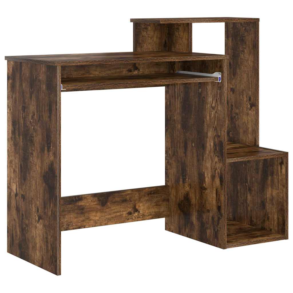 vidaXL Biurko Dąb wędzony 106 x 41 x 88.5 cm Materiał drewnopochodny