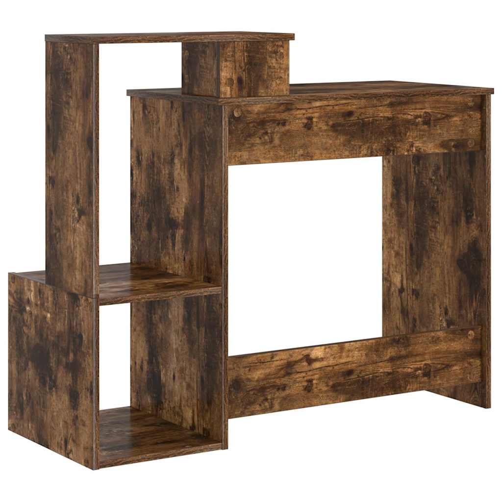 vidaXL Biurko Dąb wędzony 106 x 41 x 88.5 cm Materiał drewnopochodny