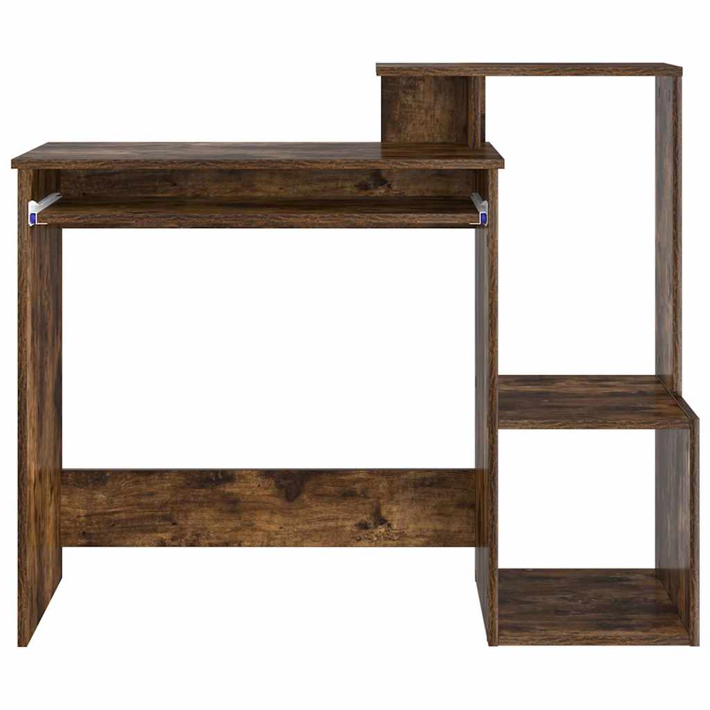 vidaXL Biurko Dąb wędzony 106 x 41 x 88.5 cm Materiał drewnopochodny