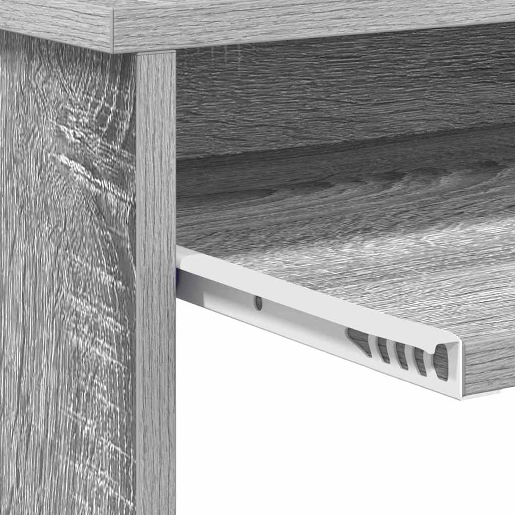 vidaXL Biurko Szary Sonoma 106 x 41 x 88.5 cm Materiał drewnopochodny