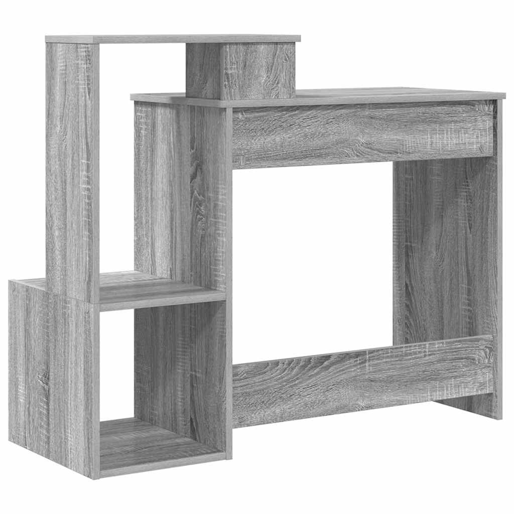 vidaXL Biurko Szary Sonoma 106 x 41 x 88.5 cm Materiał drewnopochodny