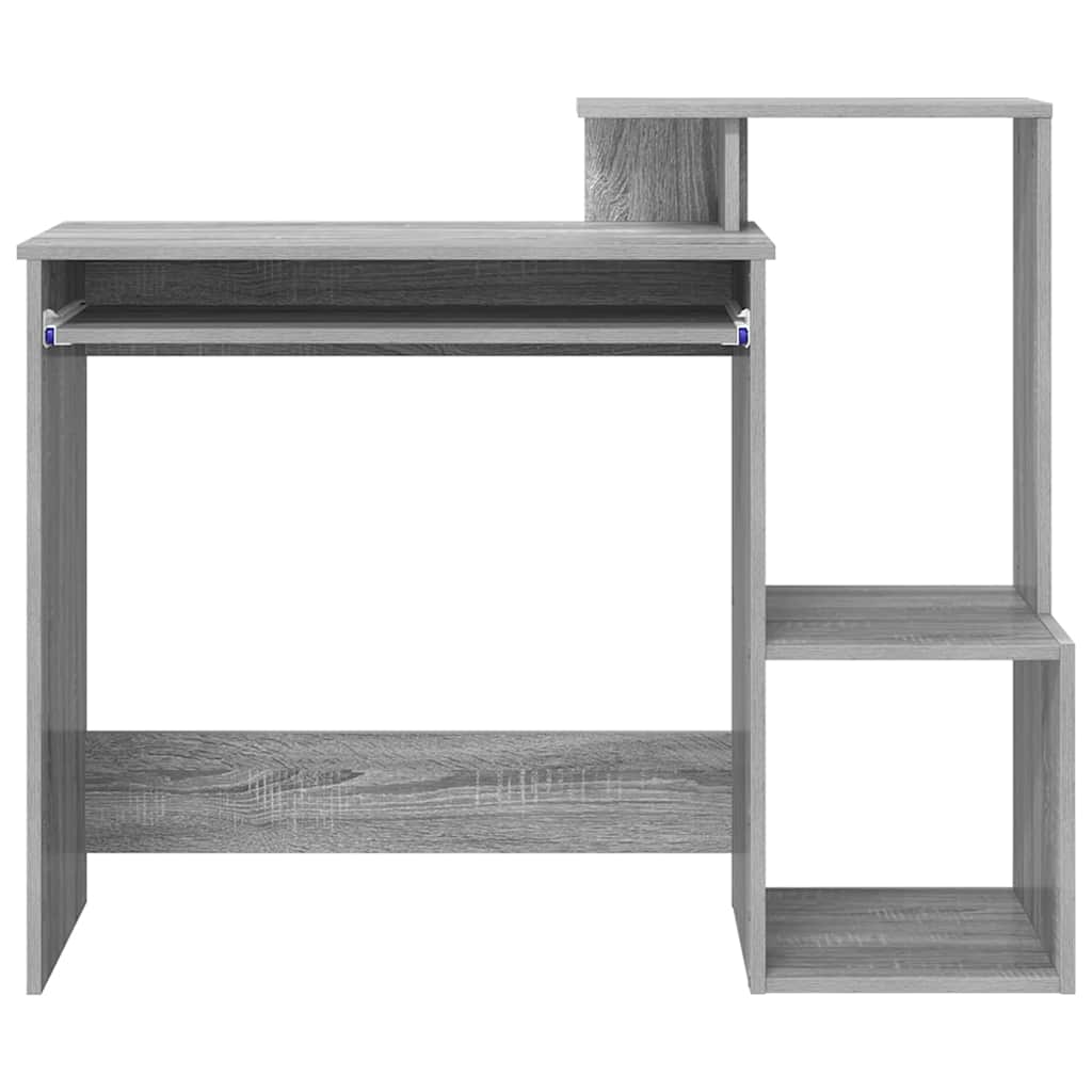 vidaXL Biurko Szary Sonoma 106 x 41 x 88.5 cm Materiał drewnopochodny