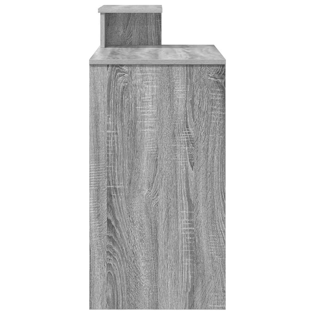 vidaXL Biurko Szary Sonoma 106 x 41 x 88.5 cm Materiał drewnopochodny