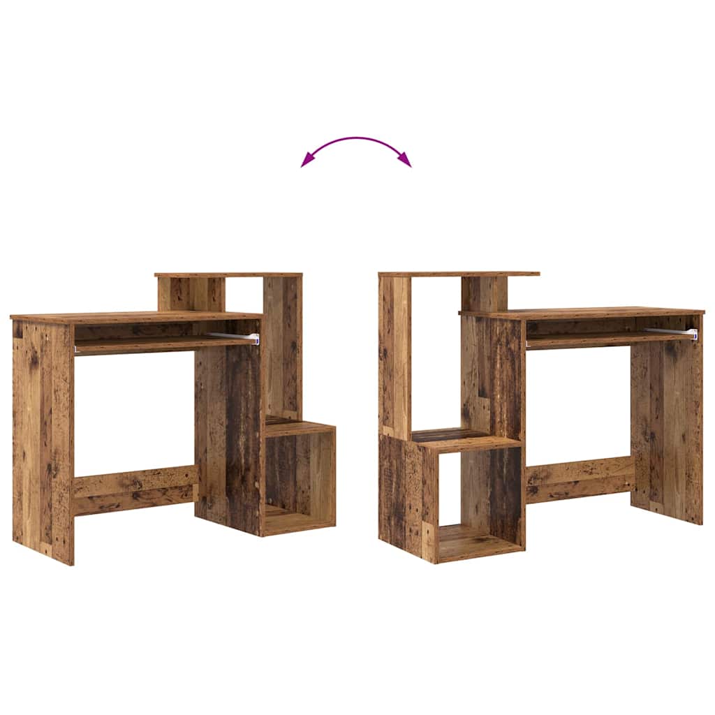 vidaXL Biurko Stare drewno 106 x 41 x 88.5 cm Materiał drewnopochodny