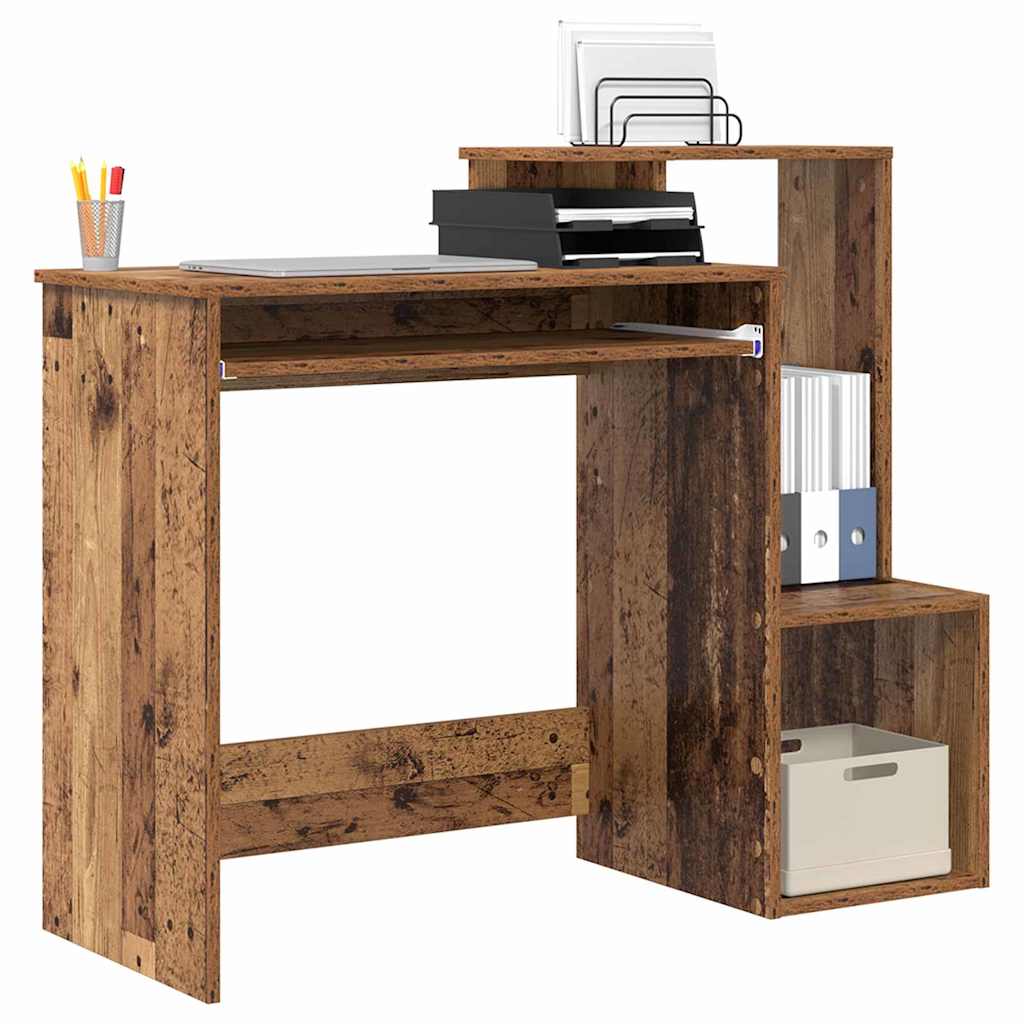 vidaXL Biurko Stare drewno 106 x 41 x 88.5 cm Materiał drewnopochodny