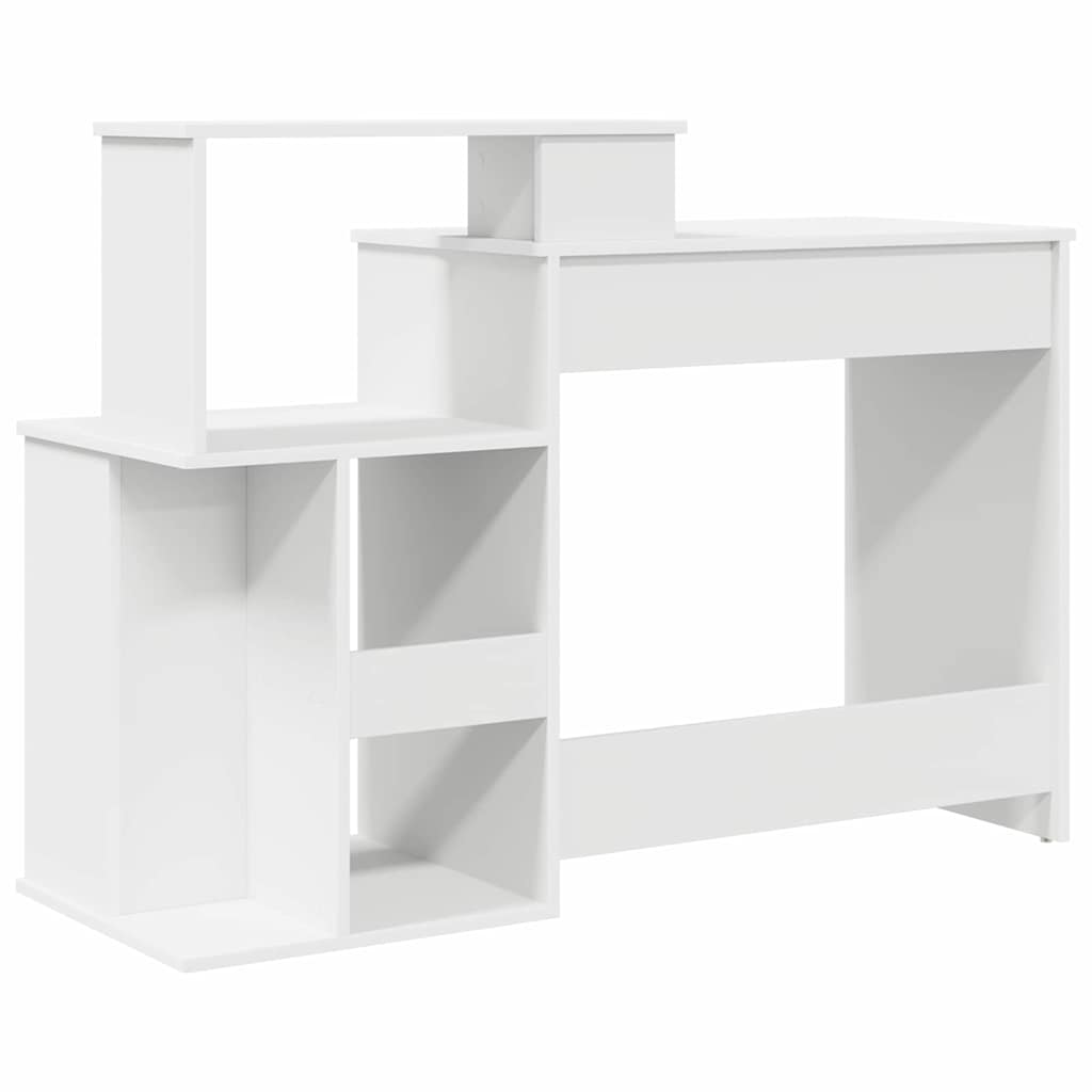 vidaXL Biurko Biały 120,5 x 44 x 88,5 cm Materiał drewnopochodny
