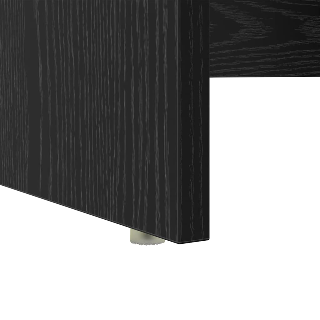 vidaXL Biurko Czarny Dąb 120,5 x 44 x 88,5 cm Materiał drewnopochodny
