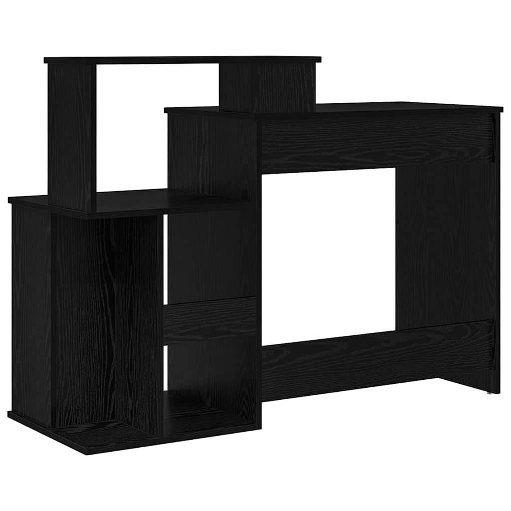 vidaXL Biurko Czarny Dąb 120,5 x 44 x 88,5 cm Materiał drewnopochodny