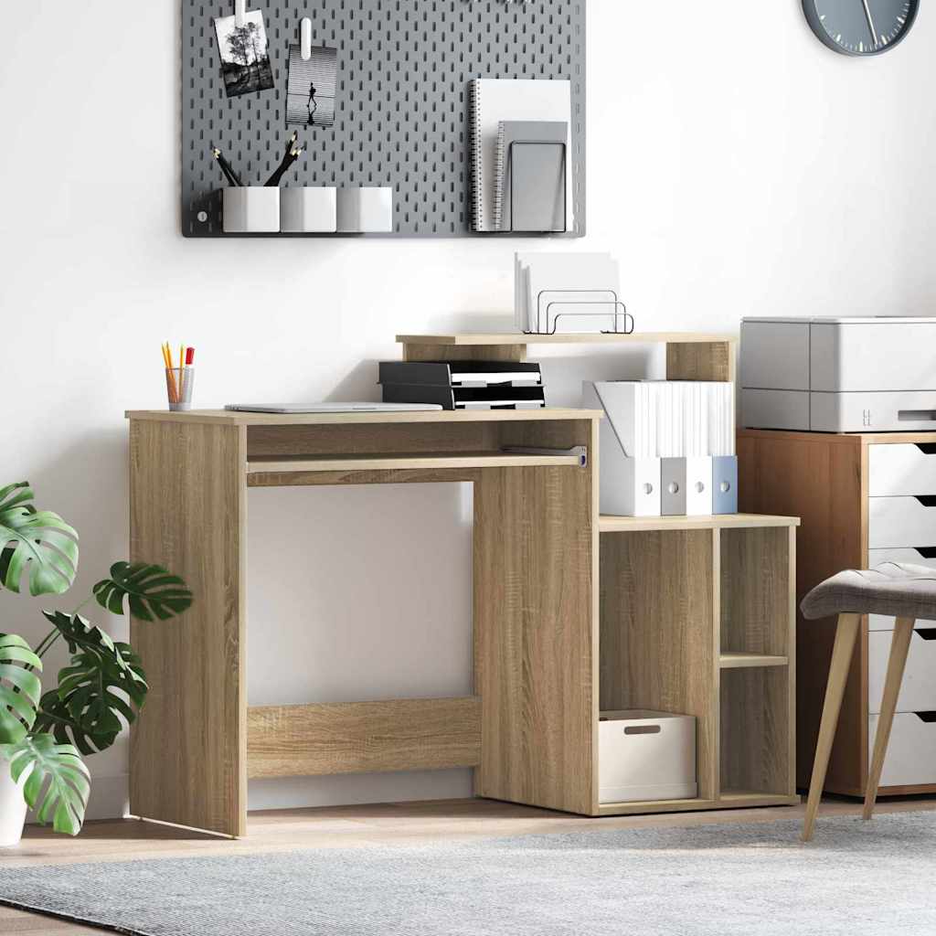 vidaXL Biurko Dąb Sonoma 120,5 x 44 x 88,5 cm Materiał drewnopochodny