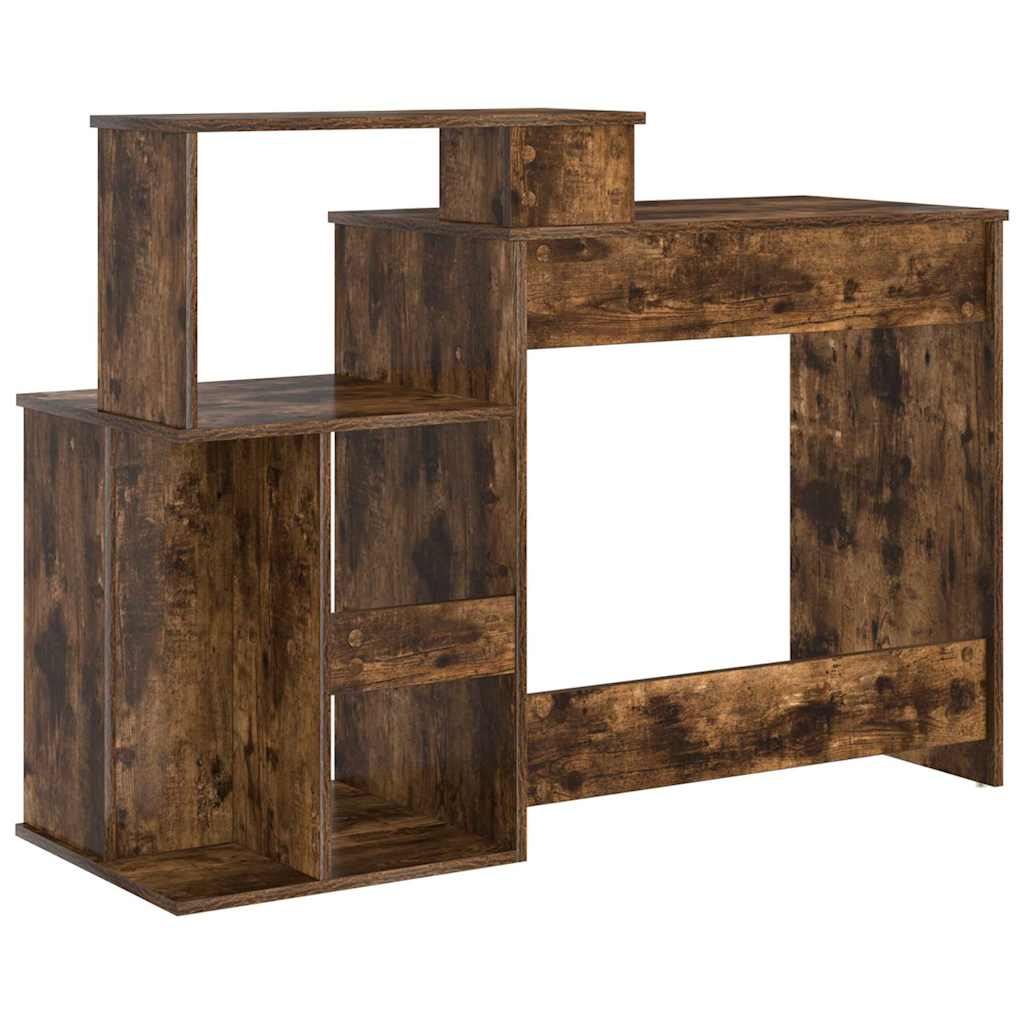 vidaXL Biurko Dąb wędzony 120,5 x 44 x 88,5 cm Materiał drewnopochodny