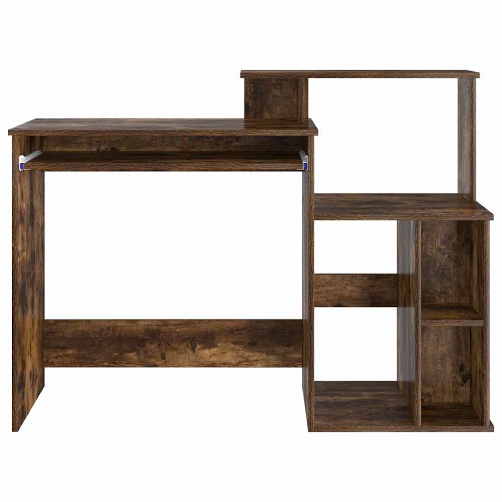vidaXL Biurko Dąb wędzony 120,5 x 44 x 88,5 cm Materiał drewnopochodny
