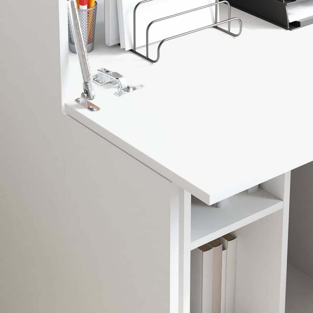 vidaXL Biurko Biały 71.5 x 31.5 x 106.5 cm Materiał drewnopochodny