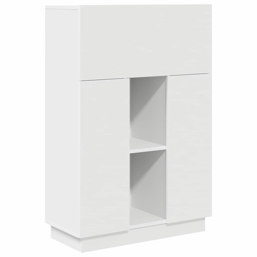 vidaXL Biurko Biały 71.5 x 31.5 x 106.5 cm Materiał drewnopochodny
