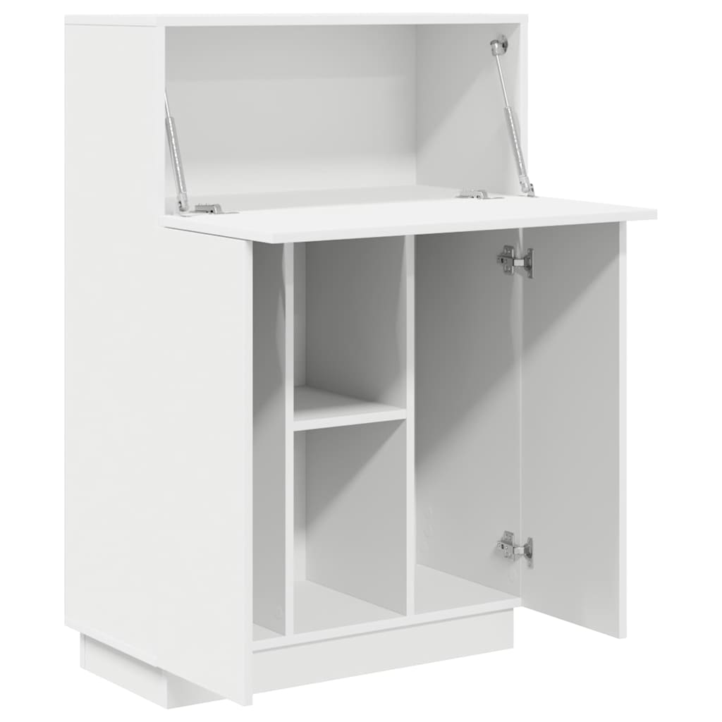 vidaXL Biurko Biały 71.5 x 31.5 x 106.5 cm Materiał drewnopochodny