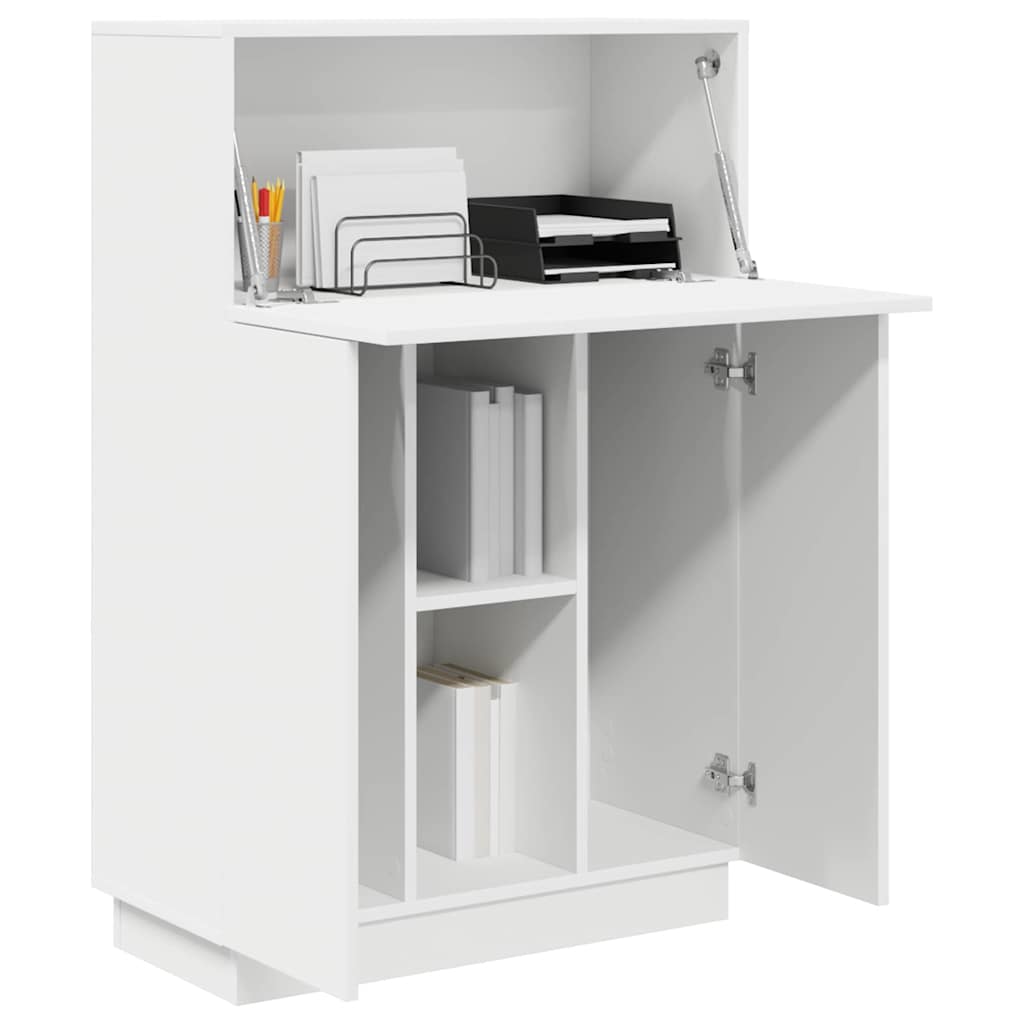 vidaXL Biurko Biały 71.5 x 31.5 x 106.5 cm Materiał drewnopochodny