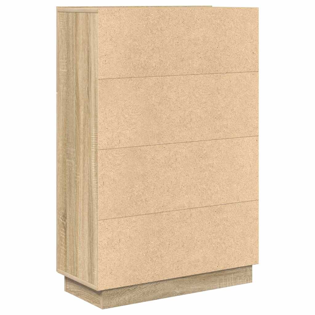 vidaXL Biurko z półką z drzwiami Dąb Sonoma 71.5 x 31.5 x 106.5 cm