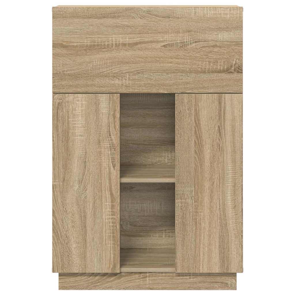 vidaXL Biurko z półką z drzwiami Dąb Sonoma 71.5 x 31.5 x 106.5 cm