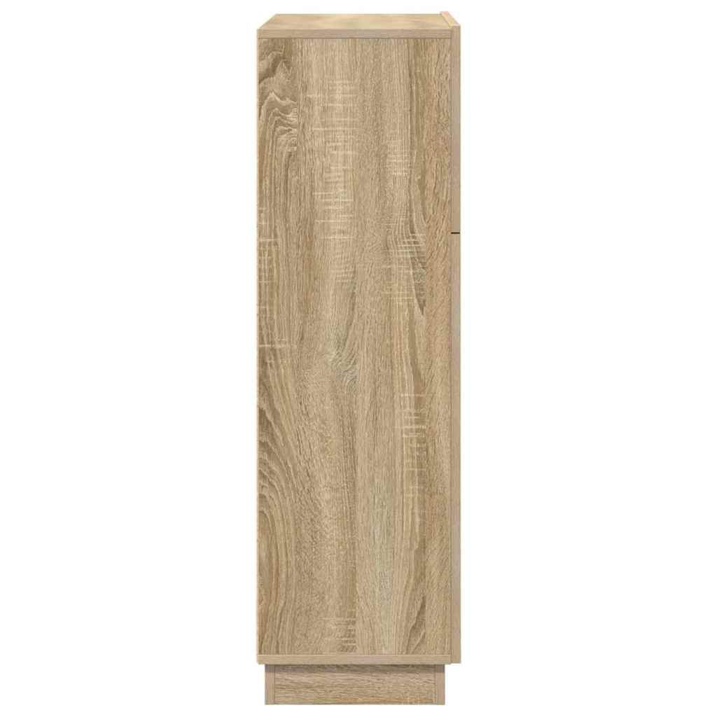 vidaXL Biurko z półką z drzwiami Dąb Sonoma 71.5 x 31.5 x 106.5 cm