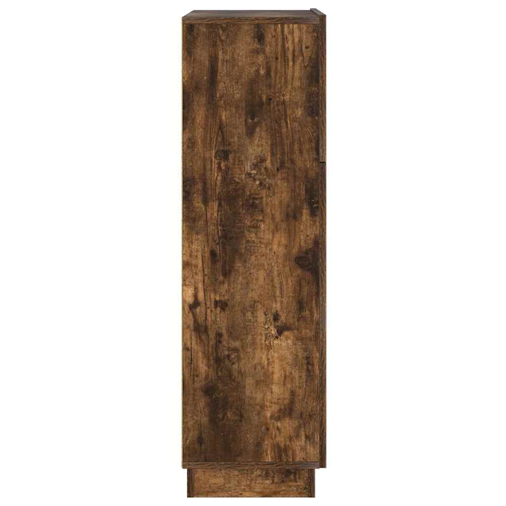 vidaXL Biurko z półką z drzwiami Dąb wędzony 71.5 x 31.5 x 106.5 cm