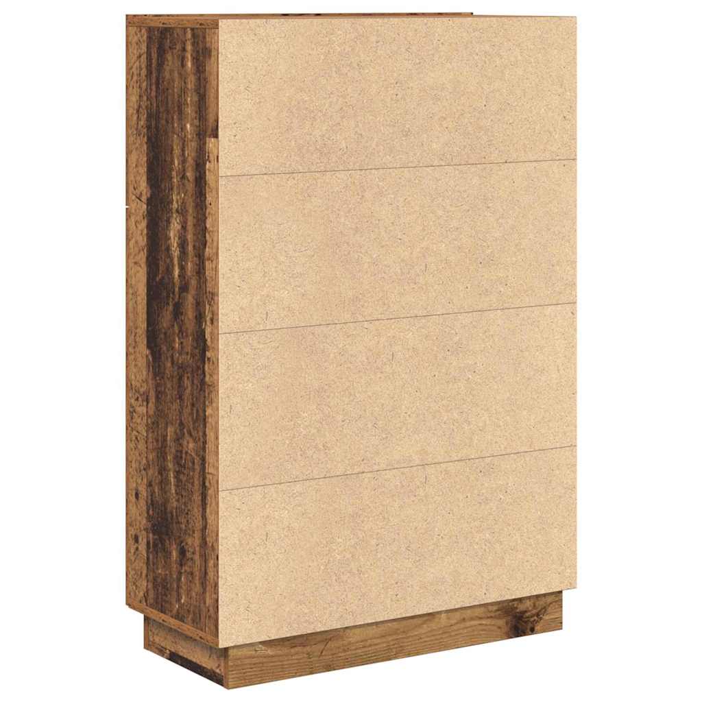vidaXL Biurko z półką z drzwiami Stare drewno 71.5 x 31.5 x 106.5 cm