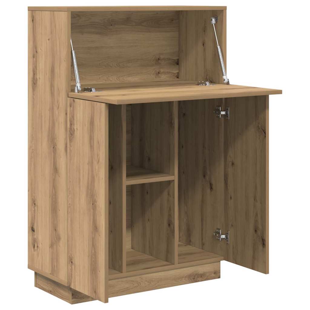 vidaXL Biurko z półką Dąb rzemieślniczy 71.5 x 31.5 x 106.5 cm