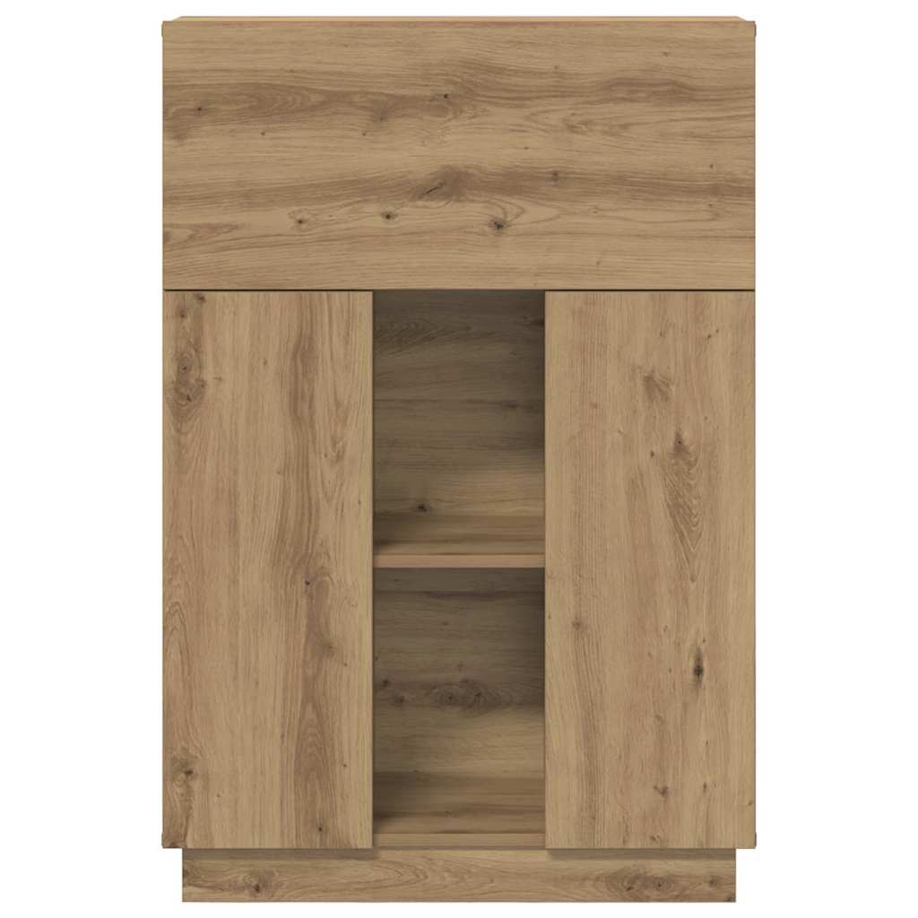 vidaXL Biurko z półką Dąb rzemieślniczy 71.5 x 31.5 x 106.5 cm