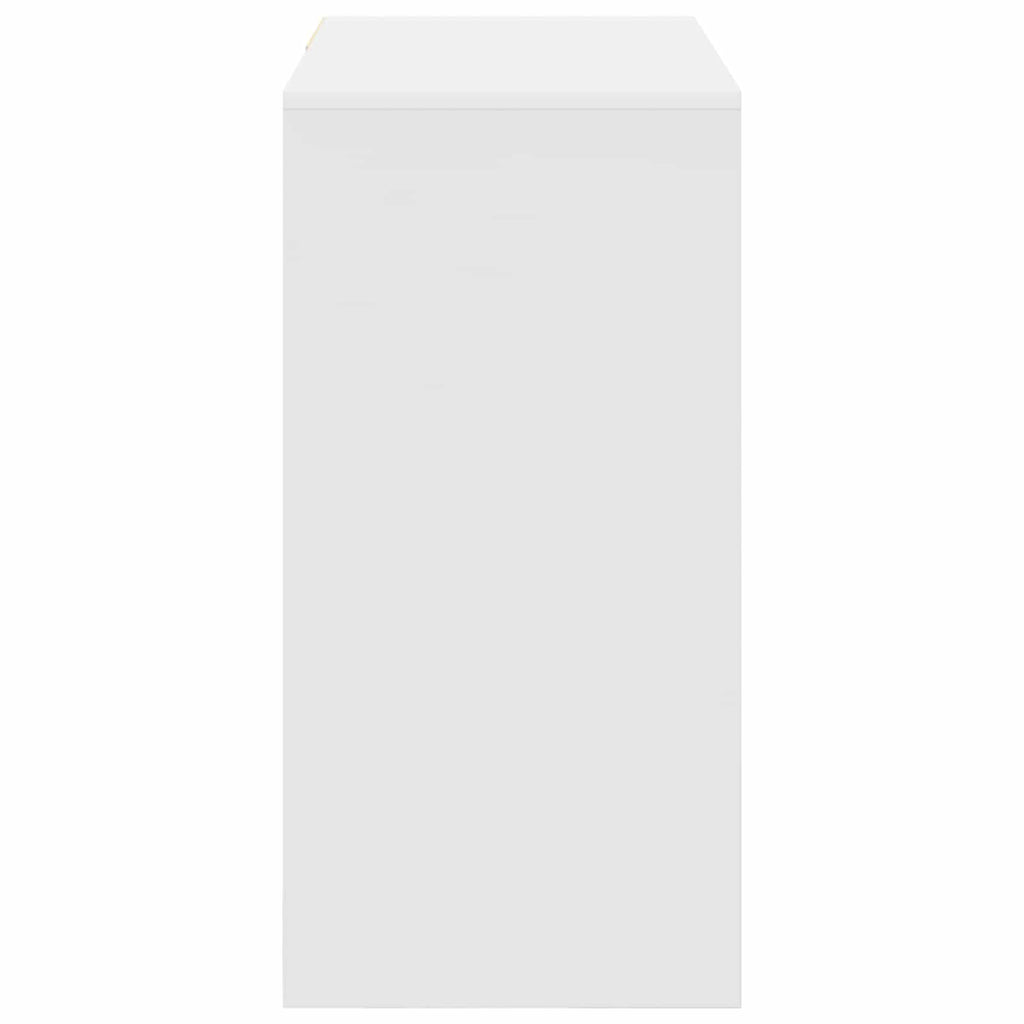 vidaXL Biurko Biały 90 x 37.5 x 75 cm Materiał drewnopochodny