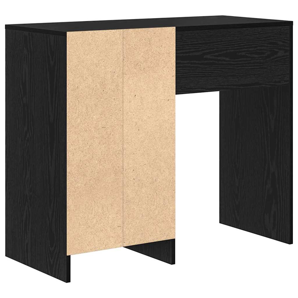 vidaXL Biurko Czarny Dąb 90 x 37.5 x 75 cm Materiał drewnopochodny