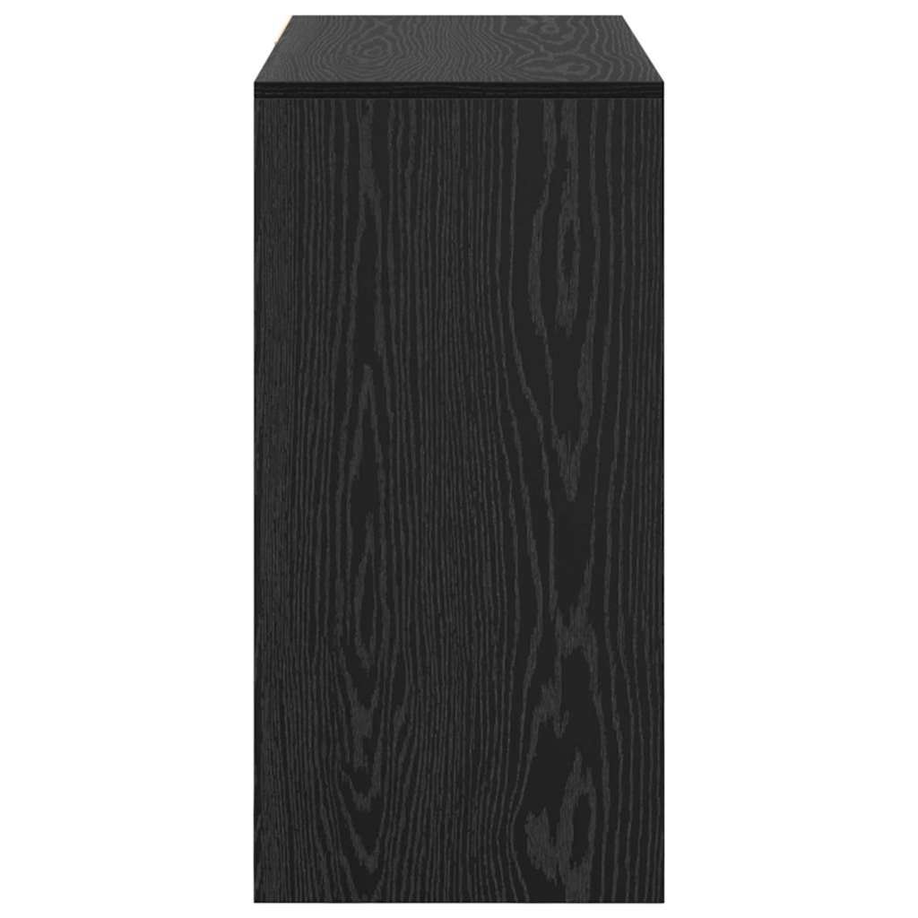 vidaXL Biurko Czarny Dąb 90 x 37.5 x 75 cm Materiał drewnopochodny