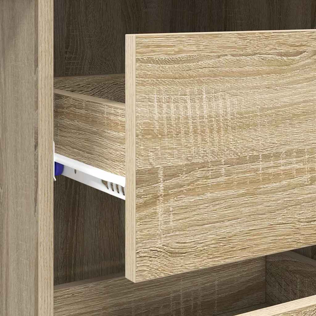 vidaXL Biurko Dąb Sonoma 90 x 37.5 x 75 cm Materiał drewnopochodny
