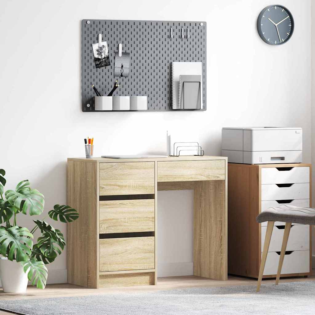 vidaXL Biurko Dąb Sonoma 90 x 37.5 x 75 cm Materiał drewnopochodny