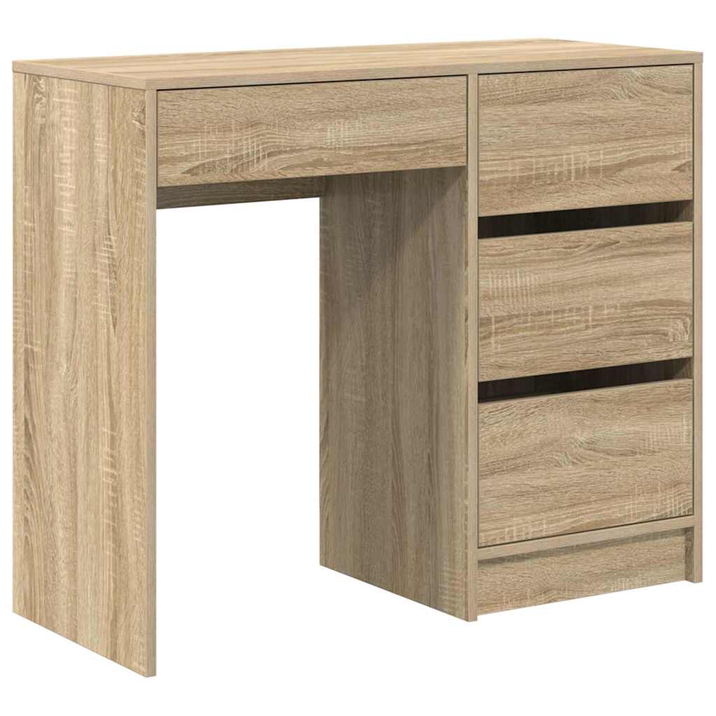 vidaXL Biurko Dąb Sonoma 90 x 37.5 x 75 cm Materiał drewnopochodny