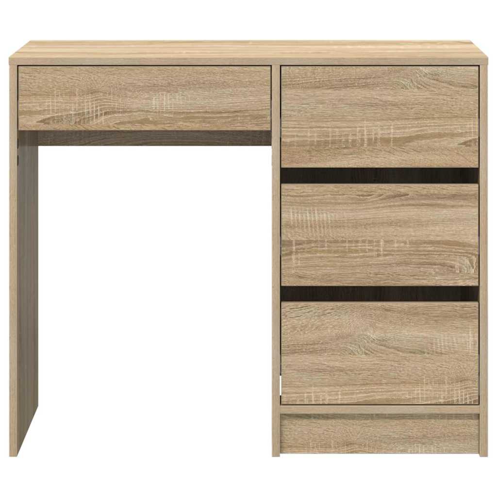 vidaXL Biurko Dąb Sonoma 90 x 37.5 x 75 cm Materiał drewnopochodny